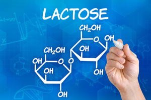 Chemischer Aufbau von Laktose